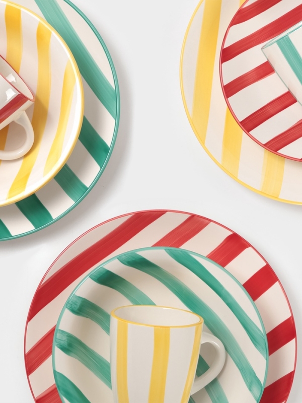 Тарелка Доляна "Райе" 26см, 26,5х3, цвет желтый