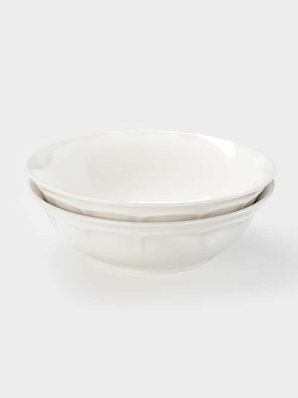 Тарелки глубокие WY Renessans, 850 мл, d=22.5 см, фарфор, белые