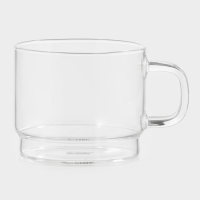 Кружка стеклянная штабелируемая "Боттом", 450 мл, 9,5х7,9 см