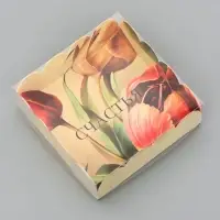 Коробка для печенья, &laquo;Тюльпаны&raquo;, 9&times;9&times;3 см