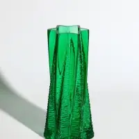 Ваза стекло настольная "Флоранс" 25х11х9 см, зелёный