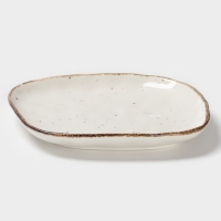 Блюдо для подачи Magistro "Alpine Frost" 23см 23х21х2,5 цвет белый