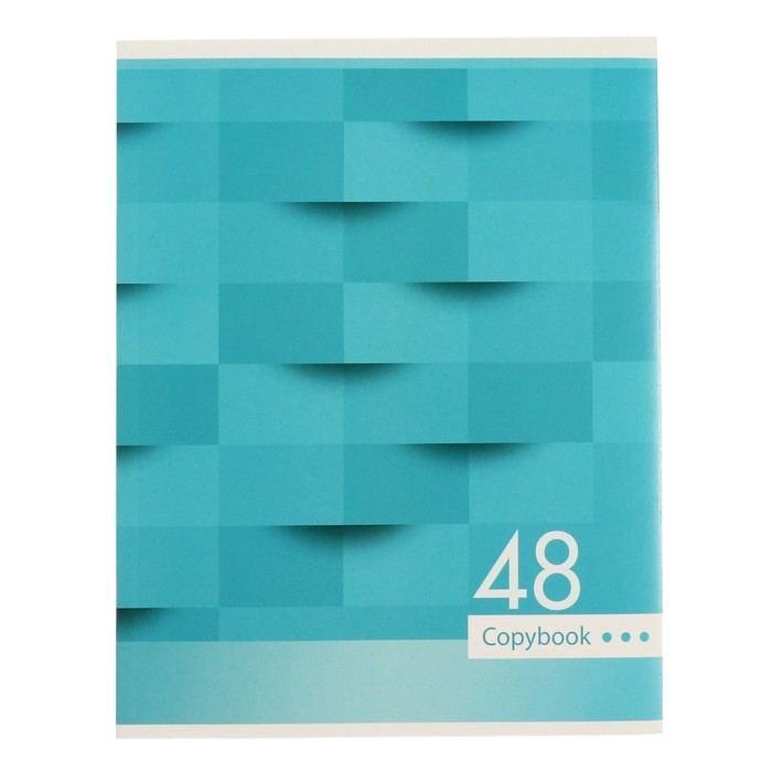 Комплект тетрадей из 5 штук, 48 листов в клетку Calligrata "Мозаика", обложка мелованный картон, блок №2, белизна 75% (серые листы)