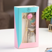 Набор подарочный с диффузором "Ваза с цветком", аромат роза, "Богатство Аромата"