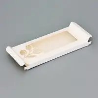 Подарочная коробка под плитку шоколада, с вырубным окном, &laquo;Тюльпаны&raquo;, 17.1&times;8&times;1.4 см