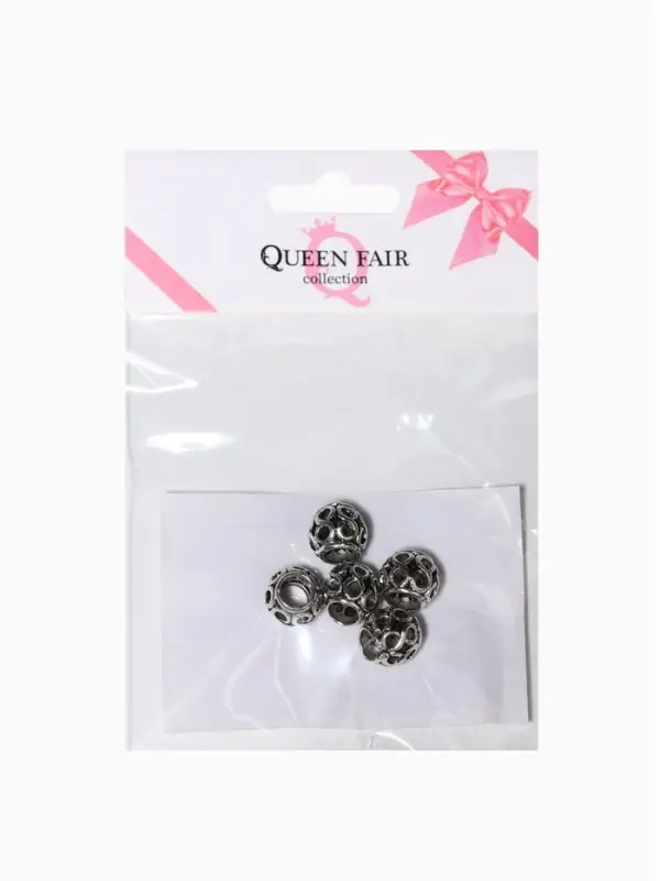 Шарм разделитель для бусин &laquo;Бесконечность&raquo;, цвет серебро