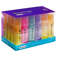 Клей-карандаш PVP 15 г Berlingo Aqua, цветной