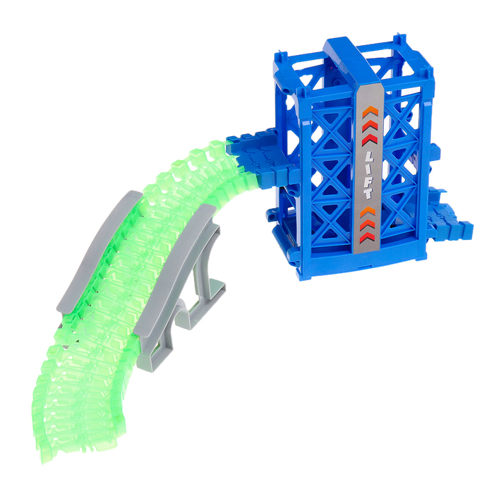 Автотрек &laquo;Магический Трек&raquo;, гибкий, светится в темноте, 126 деталей, лифт