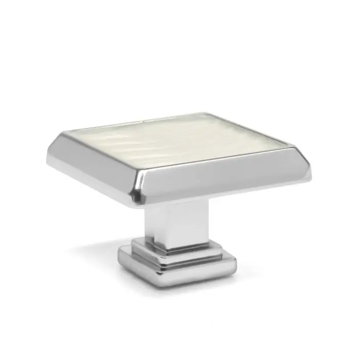 Ручка-кнопка CAPPIO, 35х35 мм, пластик, цвет хром