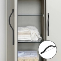 Ручка-скоба CAPPIO RSC040, м/о 256 мм, цвет черный, 4 шт.