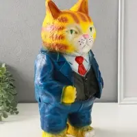 Копилка "Кот Тимофей" 35х22х15 см, рыжий