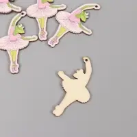 Декор для творчества дерево "Лягушка-балерина" 4,6х2,8х0,3 см