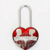 Замок свадебный с ключом &laquo;Вместе навсегда&raquo;, 5.1&times;7 см