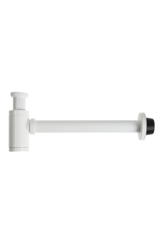 Сифон ZEIN engr, для раковины, бутылочный, цилиндрический, 1 1/4" х 32 мм, цинк, белый