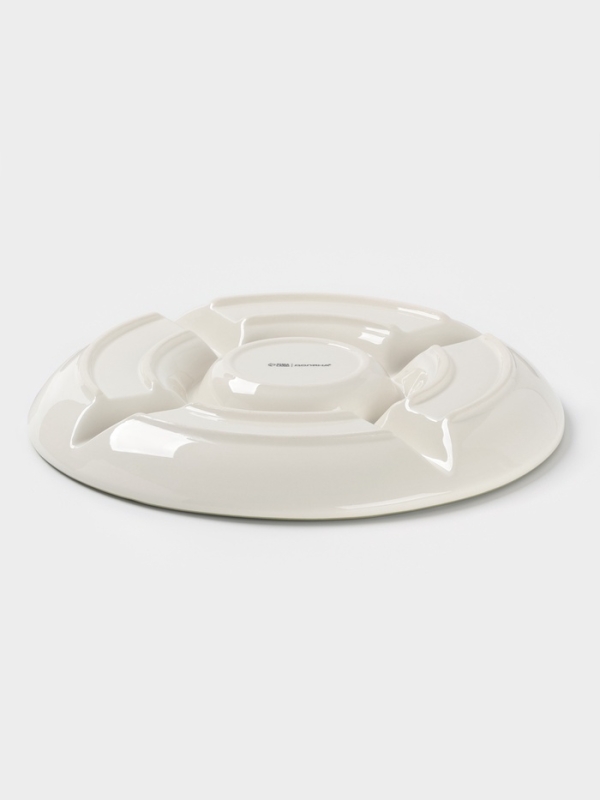 Менажница Доляна "Цветы" цвет белый  5 ячеек 25,5х3 см