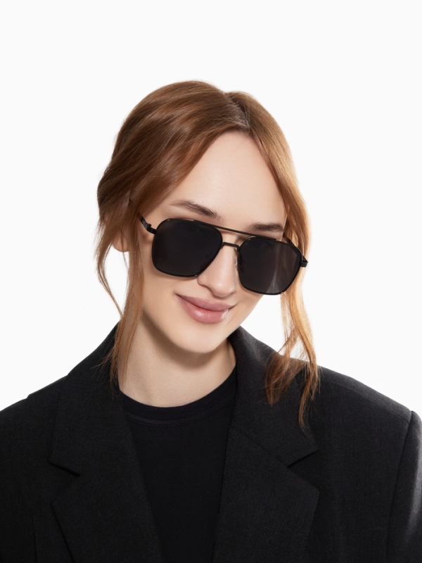 Очки солнцезащитные uv 400, дужка 13.1 см, ширина 12.5 см, линза 4.9&times;5.3 см