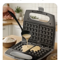 Вафельница электрическая для бельгийских вафель КТ-4681