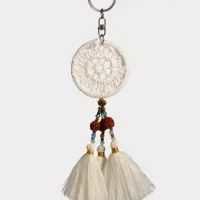 Брелок "Ловец снов" 19 см, цв. белый