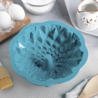 Форма для выпечки Доляна &laquo;Хризантема&raquo;, силикон, 22&times;7.5 см, МИКС