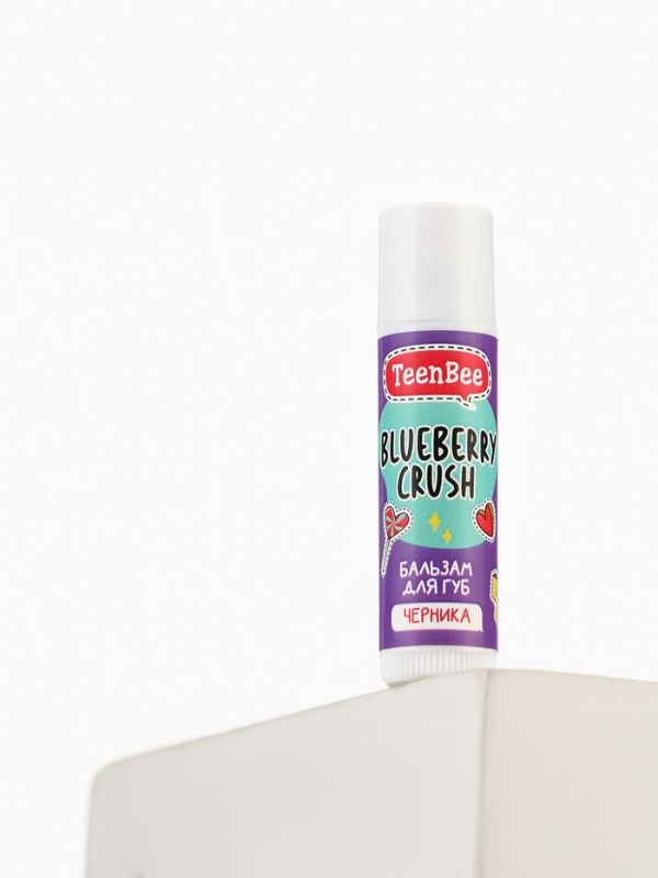TeenBee Бальзам для губ с ароматом черники, 4 г