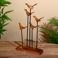 Сувенир "Птички" на подставке, албезия 20х5х35 см