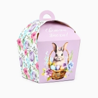 Коробка складная &laquo;Пасхальный кролик&raquo;, 17 х 17 х 26 см