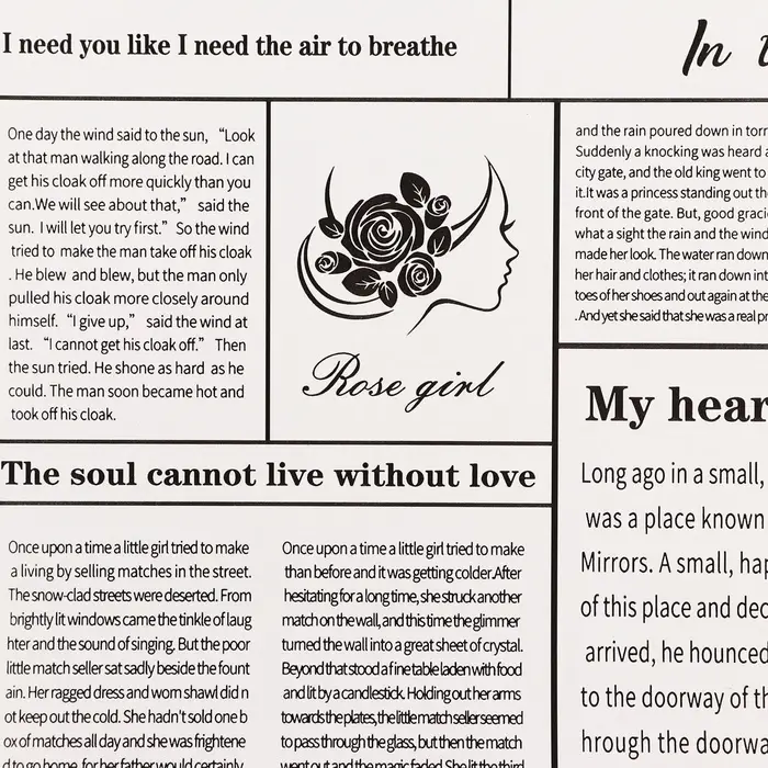 Плёнка матовая двухсторонняя &laquo;Газета&raquo; красный, 0.58&times;0.58 м