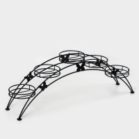 Подставка для цветов &laquo;Арка-5&raquo;, d=12 см, 69&times;15,5&times;25,5 см, черный