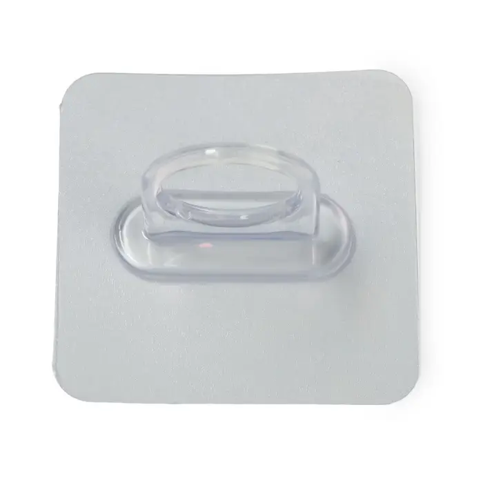 Держатель с клейкой поверхностью ТУНДРА, d=25 мм, 68&times;68 мм, прозрачный