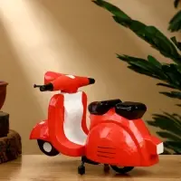 Сувенир "Мопед" дерево 20х13х14 см, цв. красный