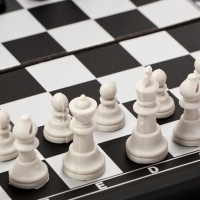 Шахматы 16 х 16  см, король h-2.8 см, d-1.2 см, доска и фигуры пластик