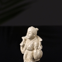 Набор фигур "Нэцкэ" 20х10х7 см, бежевый