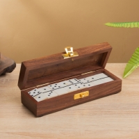 Настольная игра "Домино" 17.5х5,5х4,5 см, дерево шишам, кость