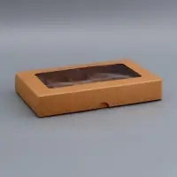 Коробка для 15 конфет, крафт, 13.7&times;22&times;3.5 см