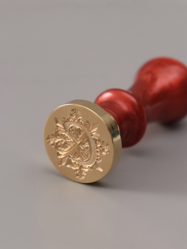 Печать для сургуча с пластиковой ручкой "Буква C на вензеле" 2,5х2,5х6,3 см