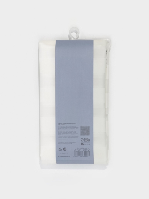 Штора для ванной "Моно", 180х180 см, PEVA