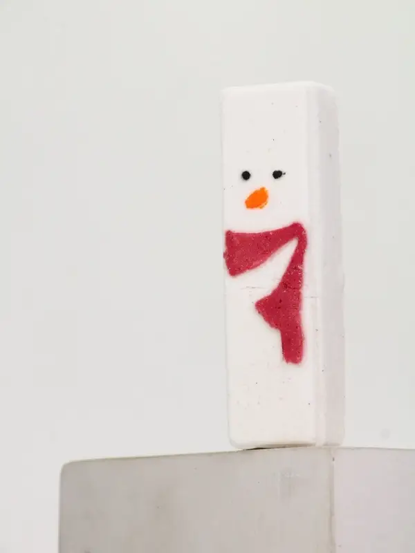 Бомбочка для ванны прямоугольная &laquo;Снеговик&raquo;, 70 г, URAL LAB