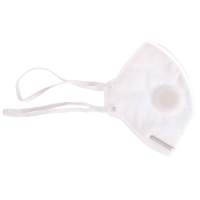 Полумаска фильтрующая складная с клапаном FFP1  в индивидуальной упаковке