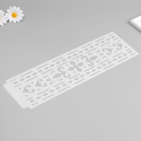 Трафарет бордюрный пластик "Геральдические узоры" 40х12 см