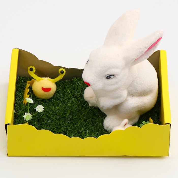 Пасхальный декор &laquo;Зайчик на травке&raquo; 24 &times; 19 &times; 23 см