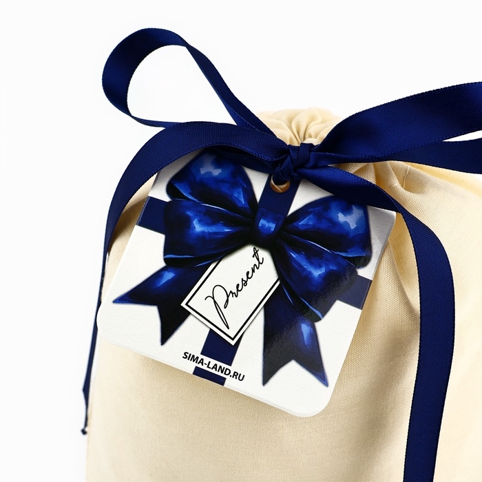 Мешок из хлопка &laquo;Подарок&raquo;, 16 х 24 см