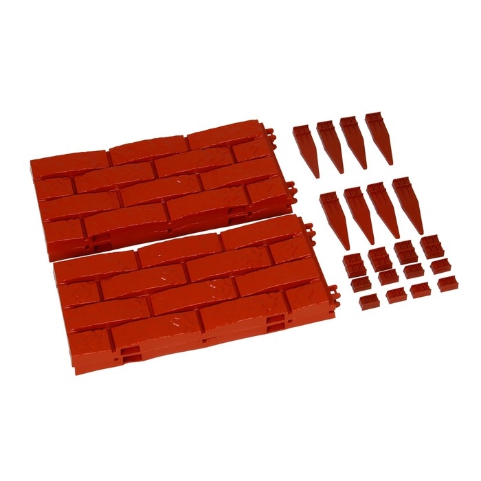 Грядка пластиковая, 4 секции, 45 &times; 45 &times; 20 см, терракот