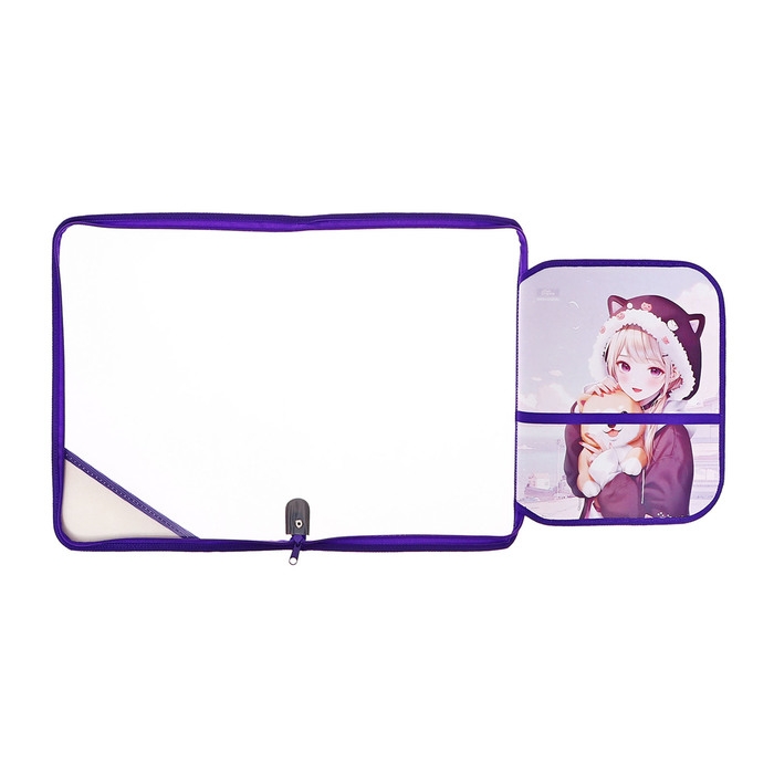 Папка для труда А4, 325 х 230 х 25 мм, молния вокруг, откидная планка, пластиковая, ПТР-1, Calligrata "Корея"