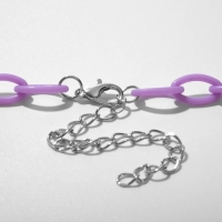 Кулон &laquo;Мишка&raquo; мармеладный, цвет фиолетовый, 40 см