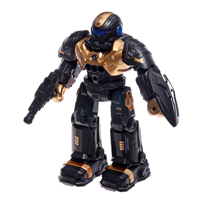 Радиоуправляемый робот &laquo;Герой&raquo;, звуковые и световые эффекты, цвет золотой