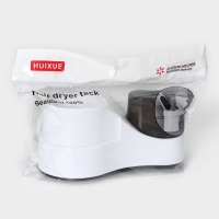 Держатель для фена и ванных принадлежностей в ванную на липучках, 18,7&times;10&times;9 см, цвет чёрно-белый