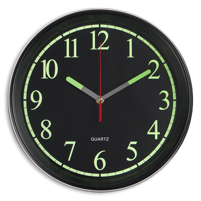 Часы настенные интерьерные Часы настенные интерьерные "Илони", бесшумные, флуоресцентные, d-30 см