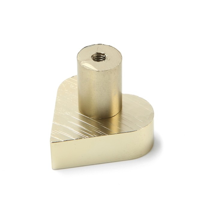 Ручка кнопка мебельная &ldquo;HEART&ldquo;, цвет сатиновое золото