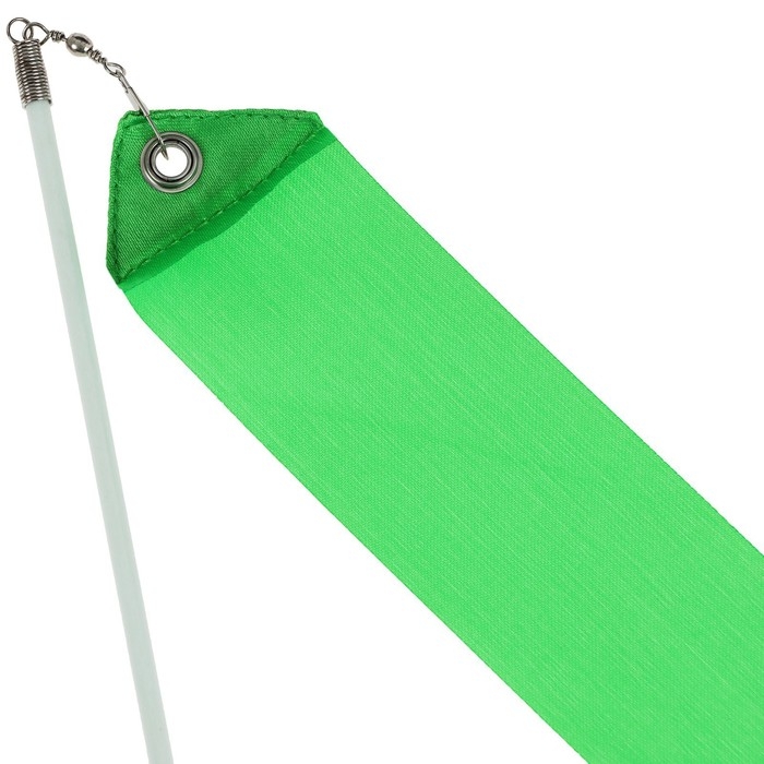 Лента для художественной гимнастики с палочкой Grace Dance, 4 м, цвет зелёный
