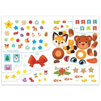 Книга с наклейками &laquo;Творческий адвент- календарь&raquo;, 32 стр.